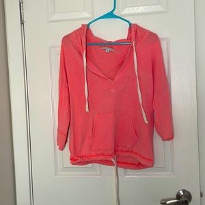 American Eagle Pink long sleeve w/ hood